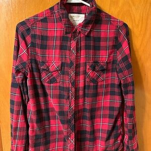 Red and Black Plaid Women’s Shirt